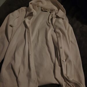 Eddie Bauer Cream Button-Up Shirt